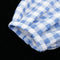 1/4 Blue Plaid Skirt + Vest + Stocking Suit For  DOD 43cm Dress Up