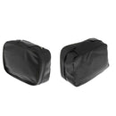 2 Pieces Black Motorcycle Rear Back Seat Waterproof Luggage Carrying Bag Tool