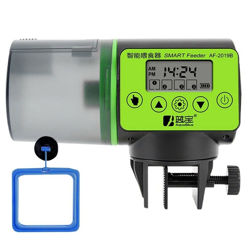 Automatic Fish Feeder Aquarium Digital Fish Tank Electrical Plastic Timer F