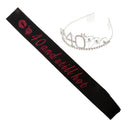 40th Birthday Tiara and Sash Set 40 and Still Hot Satin Sash Rhinestone Tiara