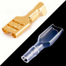 100Pcs Copper 4.8mm Female Spade Crimp Terminals 22-16AWG 0.5mm Thickness