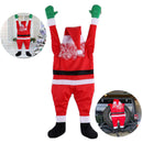 Super Large Velvet Santa Claus Decoration Clothes Hanging on the Door WallSEAU