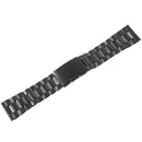 24mm Stainless Steel Watch Band Strap Straight End (Black) K1O4