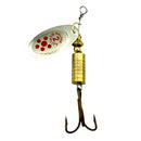 10 Pcs/Set Metal Fishing Baits Metal Dot Pattern Spinner Lures with Hook 6. BX