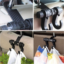Vehicle Car Headrest Seat Double Hook Holder Hanger Bag Organizer Coat Hanger JT