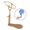 Solid Wooden Embroidery Hoop Stand Rack Adjustable 35-46cm Cross Stitch Frame