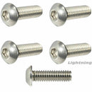 100pcs Metric M6*16mm Stainless Steel Button Head Allen Bolts Socket Screw