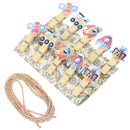 10Pcs/Set Rocket Spacecraft Wooden Clip Photo Clips with Hemp Rope BX