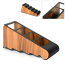 Organizer Four Grid Storage Box Stand Home Desktop Remote Control Holder Wo
