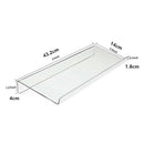 2x Transparent Anti-Slip Acrylic Computer Keyboard Stand Tray for Desk