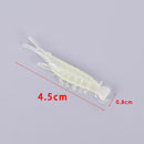 50Pcs 0.6g Luminous Shrimp Fishing Lures Soft PVC Green Shrimp Artificial Bai-