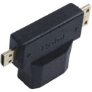 3 in 1 HDMI Female to Mini HDMI + Micro-HDMI Adapter