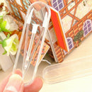 5 Pcs Clear Portable Travel Eyes Contact Lens Remover Tool Kit Tweezer Stic