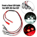 Headlight 2pcs Front+Back LED Light Kit For WPL B14/16/42 C14/24 RC Car Truck