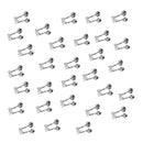 30Pcs Fishing Bite Alarms Fishing Rod Tip Alert Ring Clip Double Bells Clamp on