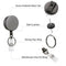 1pc Retractable Badge Holder Reel Name Card Keychain Metal ID Belt Clip Keyr Kw