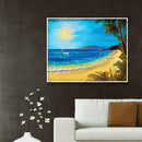 5D Full Round Drill Rhinestone Picture DIY Sunny Beach Diamond Painting Kit