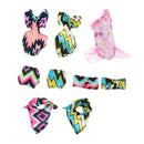 5Set Popular Summer Beach Siamese One-piece Swimsuit Swimwear Bikini Bathing