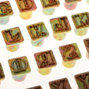 Set of 26 Metal Leather Stamps Alphabet Stamp Kit Tools Set With Punch Handle