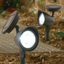 3-LED Solar Spot Light Outdoor Garden Lawn Landscape LED Spotlight Pat VBC