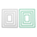 4pcs Metal Cutting Dies Stencils for DIY Scrapbook Photo (Rectangular Love)