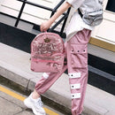 Women's Crown Canvas Backpacks Girl Lady Student School Travel Bag Women Ba