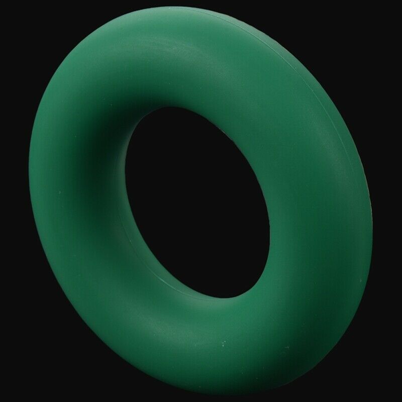1 x O Shape Grip Hand Finger Forearm Strength Trainer Exerciser Gym, Green(