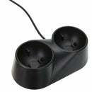 For PS4 Dual Remote Controller Charger Dock Station Fast Charging Stand Black