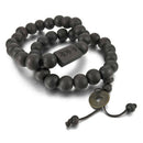2 PCS 11mm Wood Cuff Link Cuff Bracelet Tibetan Buddhist Prayer Beads Buddh