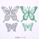 2 Butterfly Frame Metal Cutting Dies Scrapbooking Die Craft Decorative