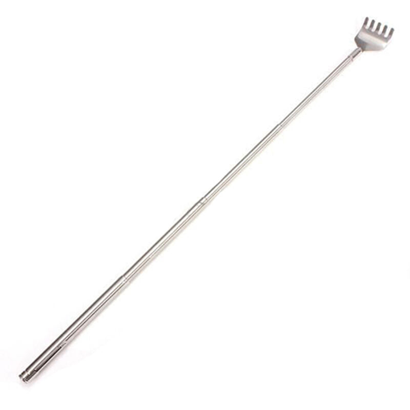 Stainless Telescopic Portable Extendable Handy Pocket PenClip Back Scratcher TOC