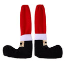 2pcs Christmas Chair Leg Chair Foot Covers Party Christmas Table Decor