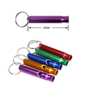 Metal Whistle Pendant With Keychain Keyring For Outdoor Survival Emergency