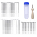 Wool Felting Needles -Bulk pack of 60 Pieces  Wood Handle Felt Tool Felt Craft
