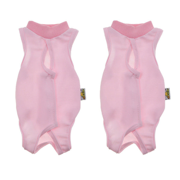 2x Recovery Suit for Cats Cotton Breathable Alternative for Cats and Dogs