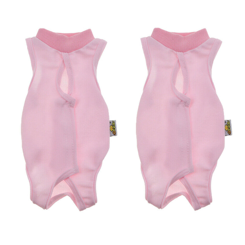 2x Recovery Suit for Cats Cotton Breathable Alternative for Cats and Dogs