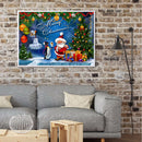 Full Drill Diamond Painting Santa and Penguin Rhinestone Handicraft Mosaic