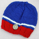 2pcs/set Kids Splicing Color Handmade Knit Hats+Pants Photographic Clothing