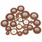 27pcs Saxophone Pads Sax Sheep Leather Pads Replacement for Soprano Saxopho