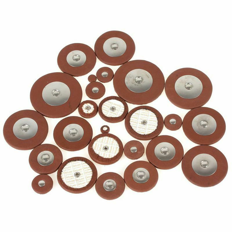 27pcs Saxophone Pads Sax Sheep Leather Pads Replacement for Soprano Saxopho