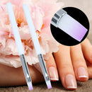 2x Nail Art UV Gel Painting Drawing Brushes Acrylic Flat Brush Professional RJK