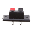 2-Way Stereo Speaker Plate Push Release Connector Terminal 4pcs