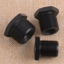 3Pcs 1/2-28 to 3/4-16 13/16-16 3/4 Automotive Threaded Oil Filter Adapter Black