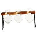 Glass Vase Test Tube In Wood Chair For Flowers Plants Home Decor-3