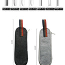 7pack Cutlery Tableware w/ Pouch Fork Spoon Straws Office Camping Picnic
