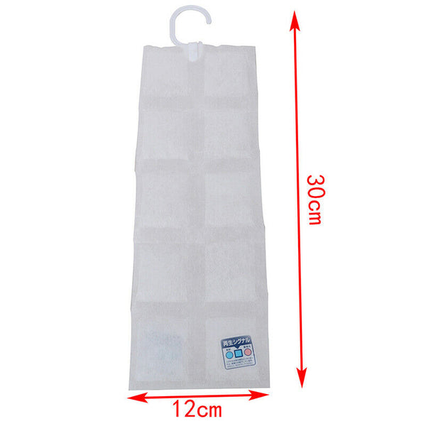 1 pack Dehumidifier Bags Moisture Absorber Home Hanging Wardrobe Drying Agen Jf