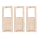 3 Pieces Multi-Functional Cedar Gable Vent, Ventilation Louvers Cedar Sauna