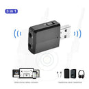 Bluetooth Audio Transmitter Receiver Adapter w/ 3.5mm Cable for Computer Mp3