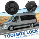 Flush Pull Slam Hatch Latch without Lock for Marine Boat RV Trailer Black