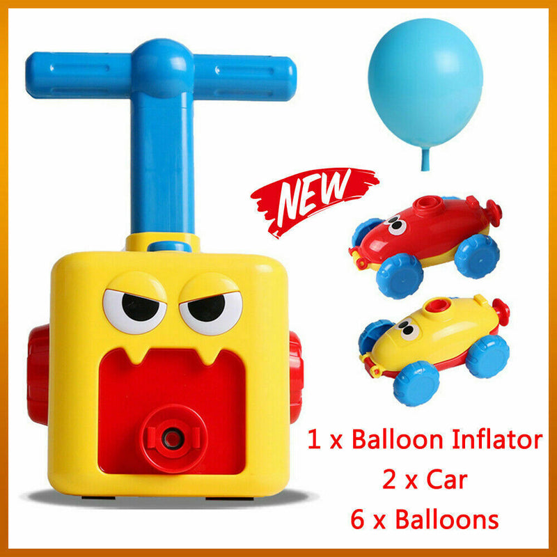 Fun Inertia Balloon Powered Car Toys Aerodynamics Inertial Kids Power 2020 F6Q3